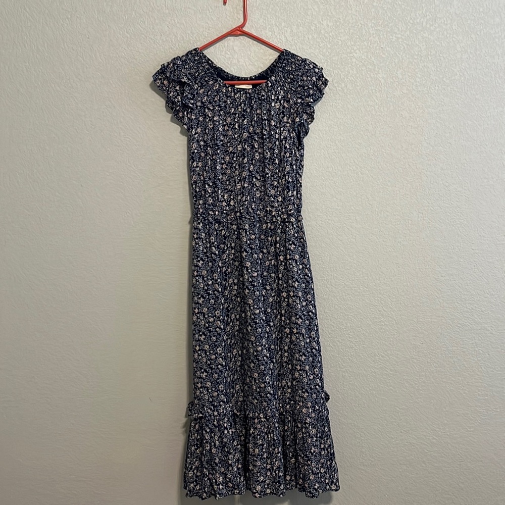 Floral Shin Length Dress